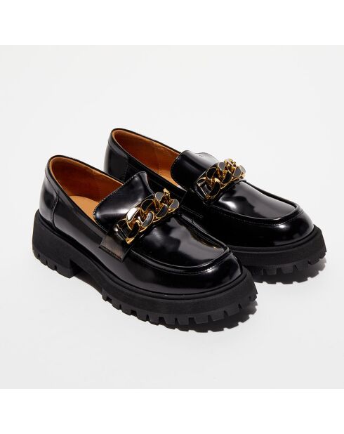 Mocassins en Cuir verni noirs