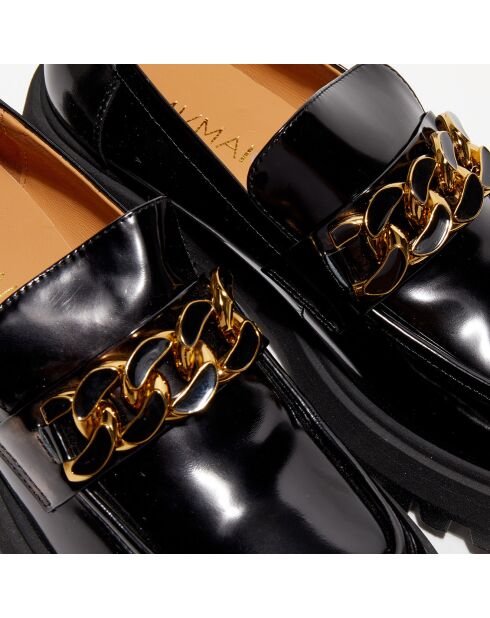Mocassins en Cuir verni noirs