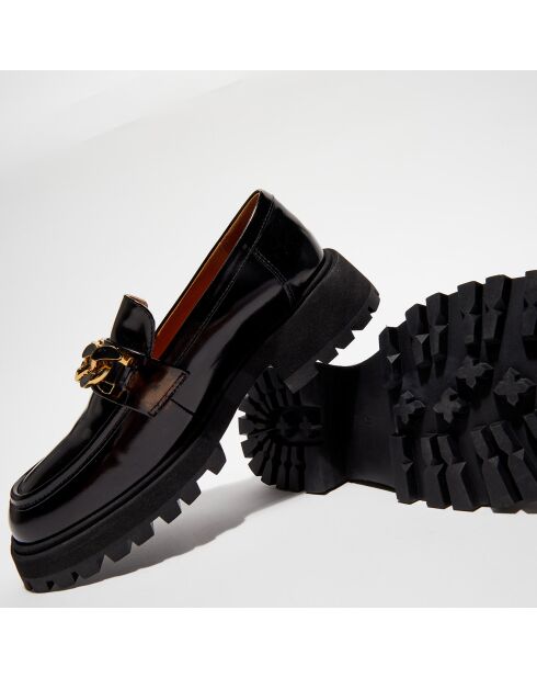 Mocassins en Cuir verni noirs