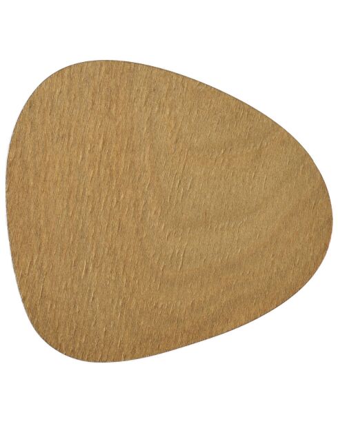 6 Sets de table en bois Pear marron - 33x45 cm