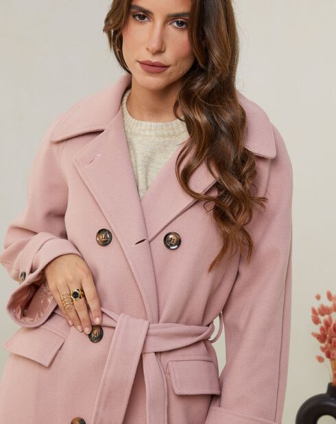 Manteau Marion rose
