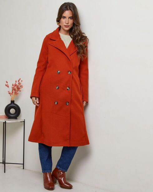 Manteau Julia carotte