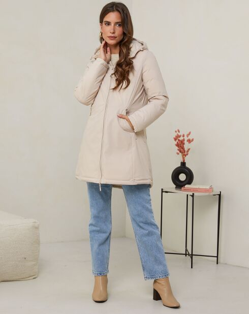 Doudoune réversible Aurélie beige