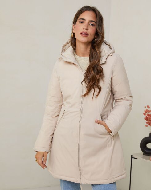 Doudoune réversible Aurélie beige