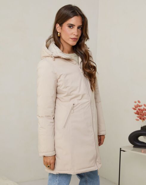 Doudoune réversible Aurélie beige