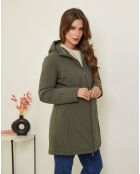 Giacca reversibile Aurélie kaki