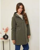 Giacca reversibile Aurélie kaki