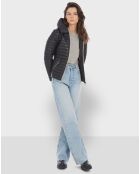 Doudoune en Cuir Hyper noire
