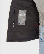 Doudoune en Cuir Hyper noire