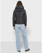 Doudoune en Cuir Hyper noire