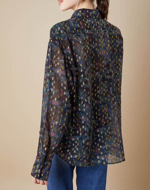 Chemise Cara1 bleue