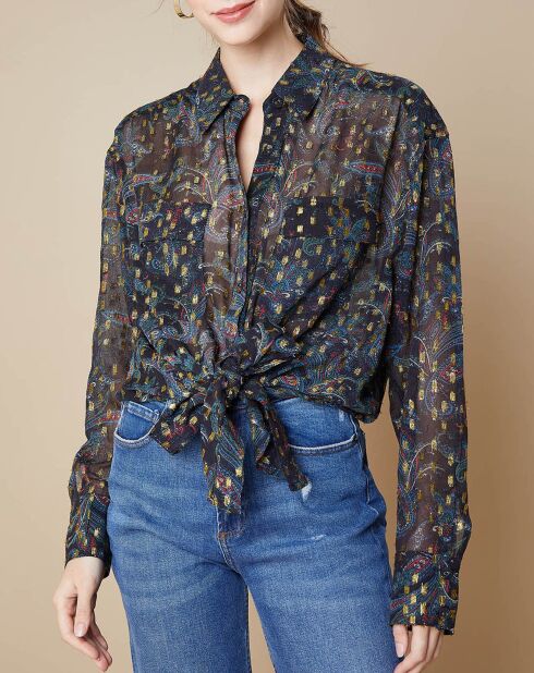 Chemise Cara1 bleue