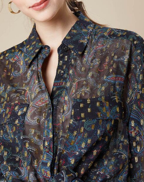 Chemise Cara1 bleue