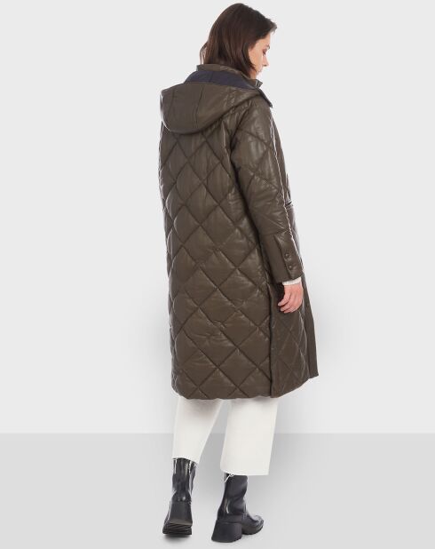 Manteau en Cuir Evasion brown