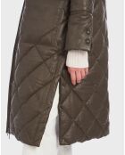 Manteau en Cuir Evasion brown