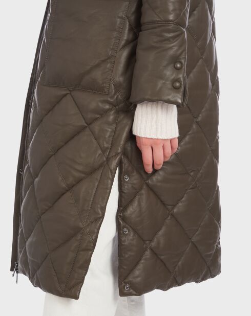 Manteau en Cuir Evasion brown