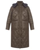 Manteau en Cuir Evasion brown