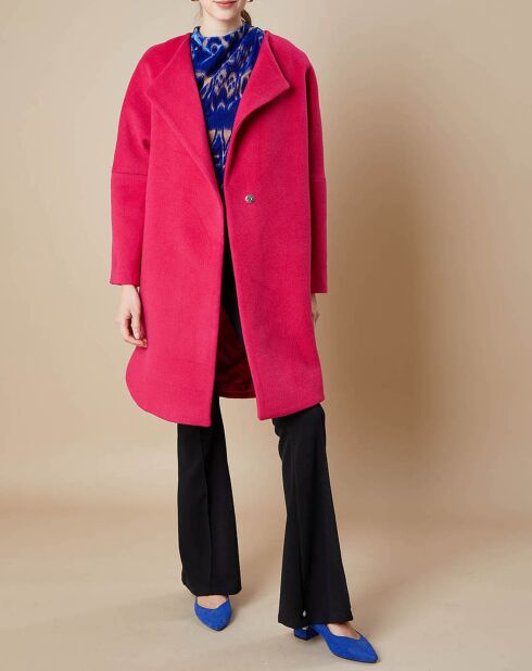 Manteau en Laine mélangée Mika rose