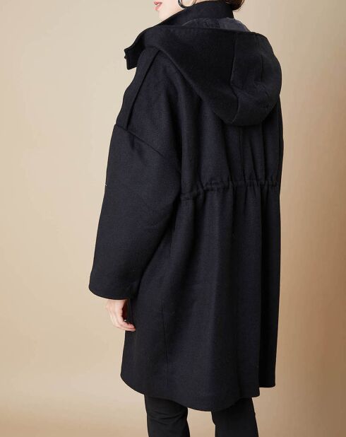 Manteau en Laine mélangée Milo noir