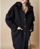 Manteau en Laine mélangée Milo noir