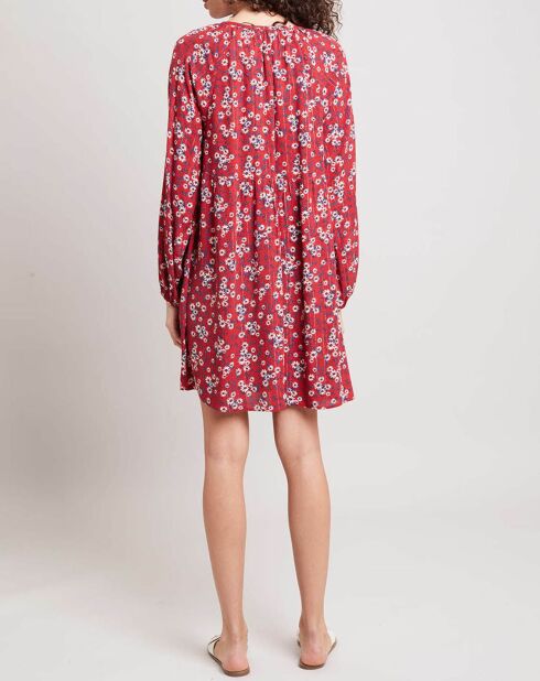 Robe Maelik Vl imprimée marguerite rouge