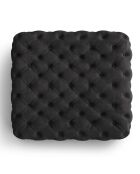 Pouf Velours Loge gris foncé - 102x102x40 cm