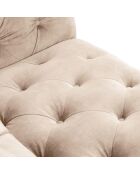 Loveseat en velours Loge beige - 143x93x80 cm