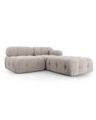 Canapé Modulable Gauche Ferento 3 Places gris clair - 288x96x71 cm