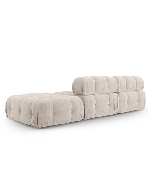 Canapé Modulable Droit Ferento 3 Places beige - 288x96x71 cm