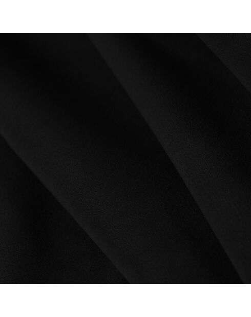 Canapé d'angle Droit Velours Chicago 5 Places noir - 341x166x70 cm
