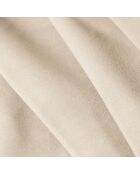 Canapé d'angle Droit Velours Chicago 5 Places beige clair - 341x166x70 cm