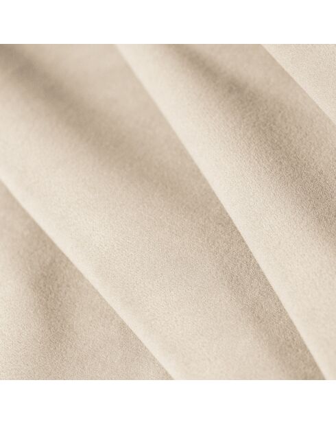 Canapé d'angle Gauche Velours Chicago 5 Places beige clair - 341x166x70 cm