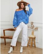 Pull en Laine mélangée Frenchie bleu