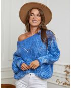 Pull en Laine mélangée Frenchie bleu