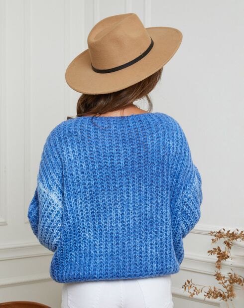 Pull en Laine mélangée Frenchie bleu