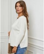 Pull en Laine & Cachemire mélangés Ginette écru