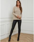 Pull en Laine & Cachemire mélangés Grant camel