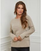 Pull en Laine & Cachemire mélangés Grant camel