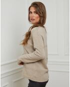 Pull en Laine & Cachemire mélangés Grant camel