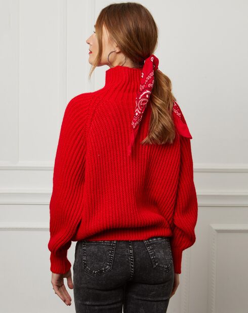 Pull 100% Laine Baby rouge
