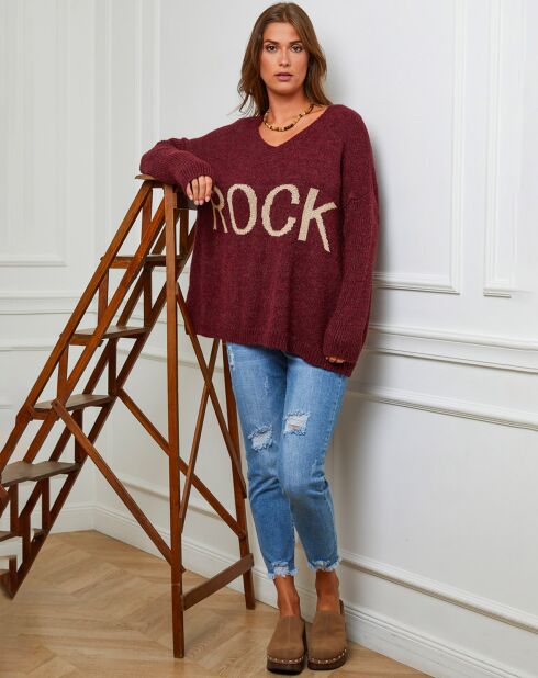 Pull Odèle bordeaux