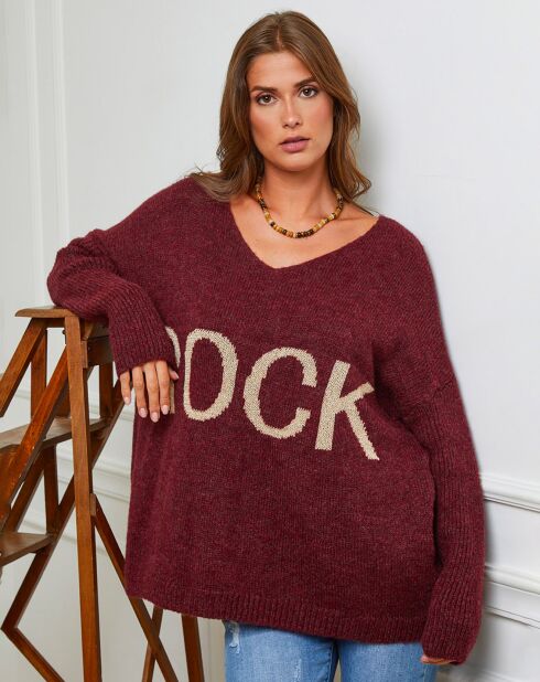 Pull Odèle bordeaux