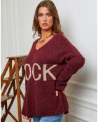 Pull Odèle bordeaux