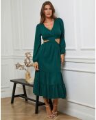 Robe Jema vert bouteille