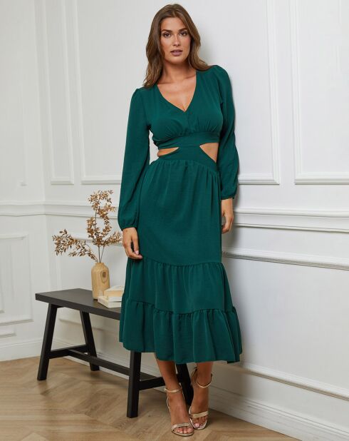 Robe Jema vert bouteille