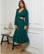 Robe Jema vert bouteille