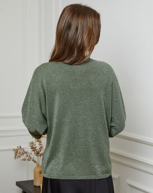 Khakifarbener Cyber-Pullover