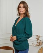 Blouse Lor vert bouteille