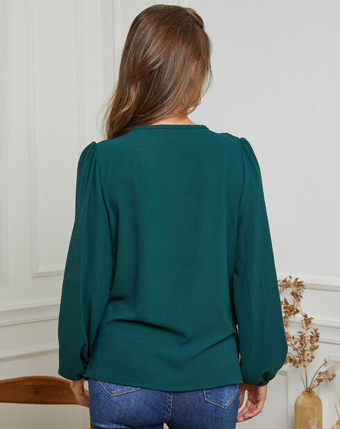 Blouse Lor vert bouteille