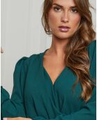 Blouse Lor vert bouteille